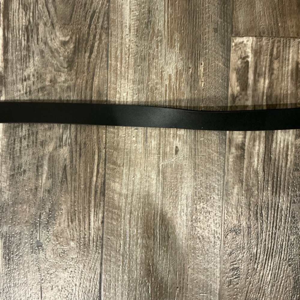 Dior Black Leather Belt with Gold Buckle and Pearl 38 inches - Picture 5 of 16